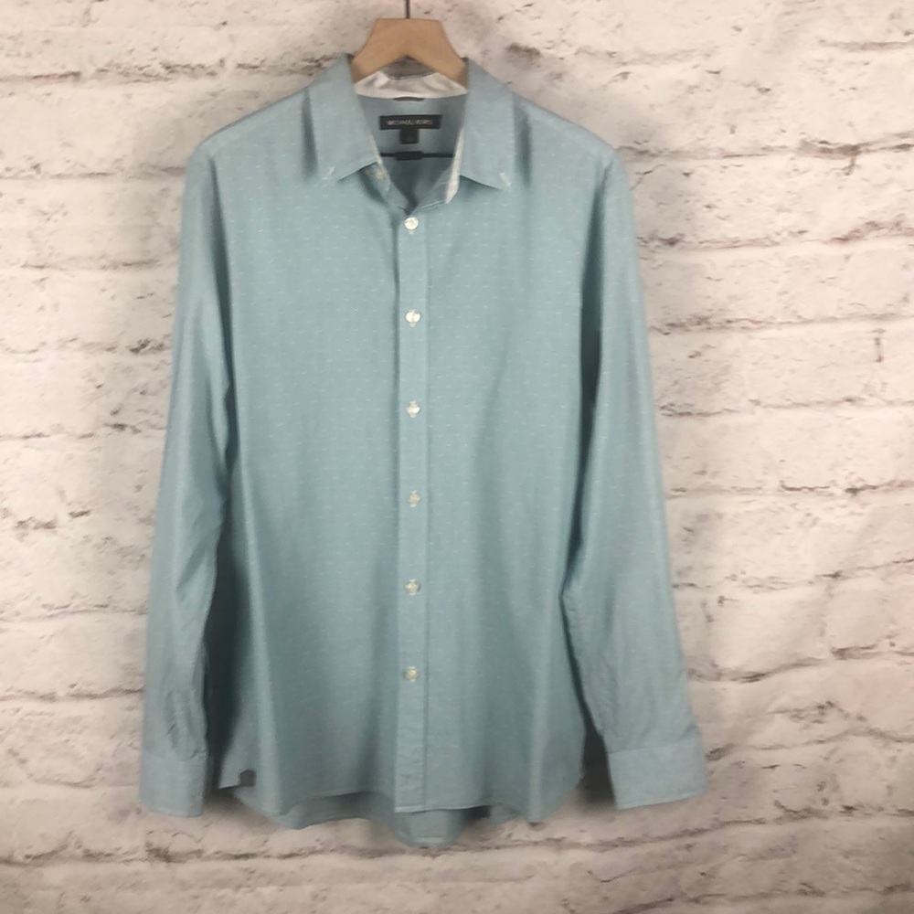 NWOT Michael Kors Button Down Shirt Sz L